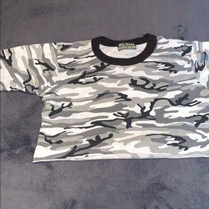 *SOLD* Camo Cropped Tee